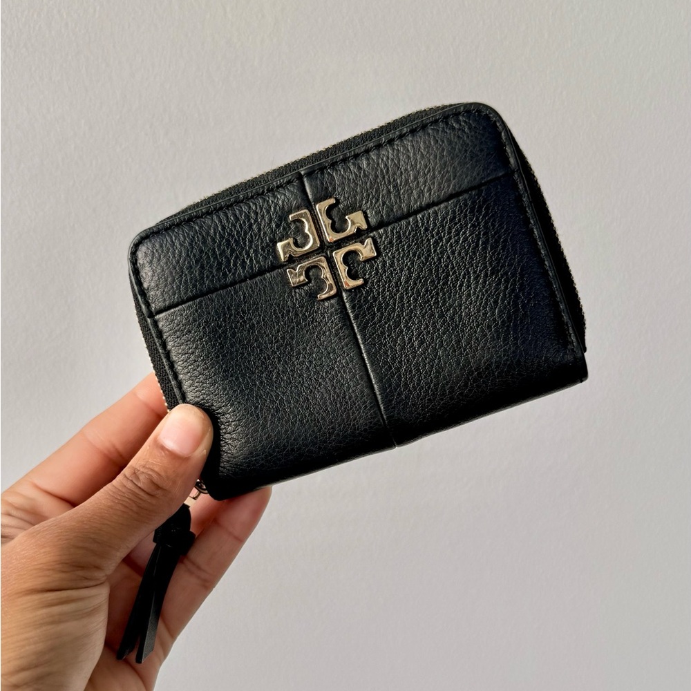 Black Tory Burch Small Leather Wallet